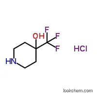 Molecular Structure of 1193389-14-8 (4-(Trifluoromethyl)piperidin-4-ol hydrochloride)